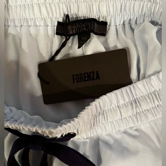 NEW FORENZA Colorblock Striped Drawstring Waist Maxi Skirt Blue NWT - Picture 7 of 15